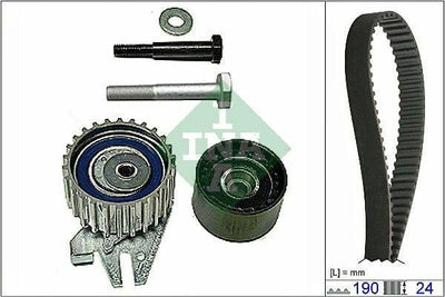 INA Timing Belt Set for 1999-2005 Doblo & Vectra 1.9 JTD — Belts