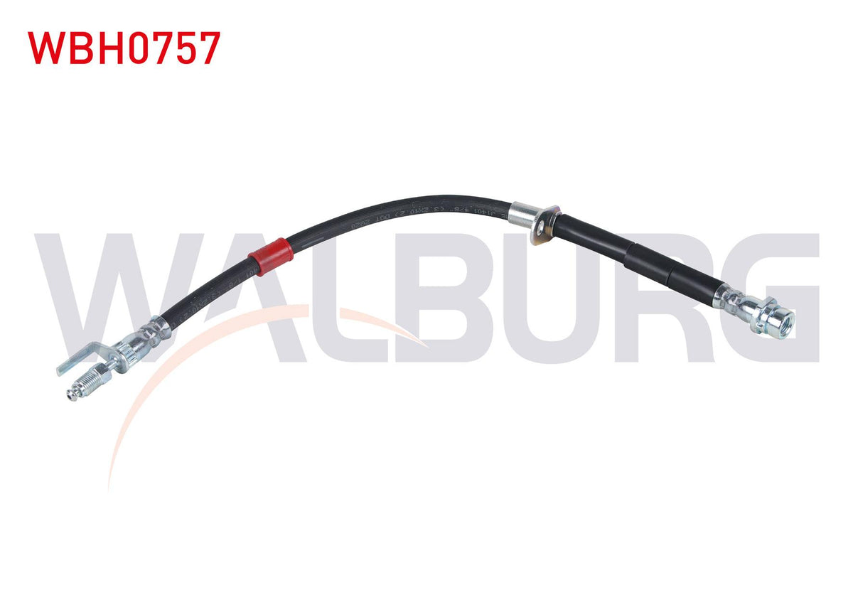 WALBURG WBH0757 Brake Hose Front Left-Right 385mm Ford Kuga II 2013-/ Tourneo Connect 2013-/ Transit Conne — Brake Hydraulics
