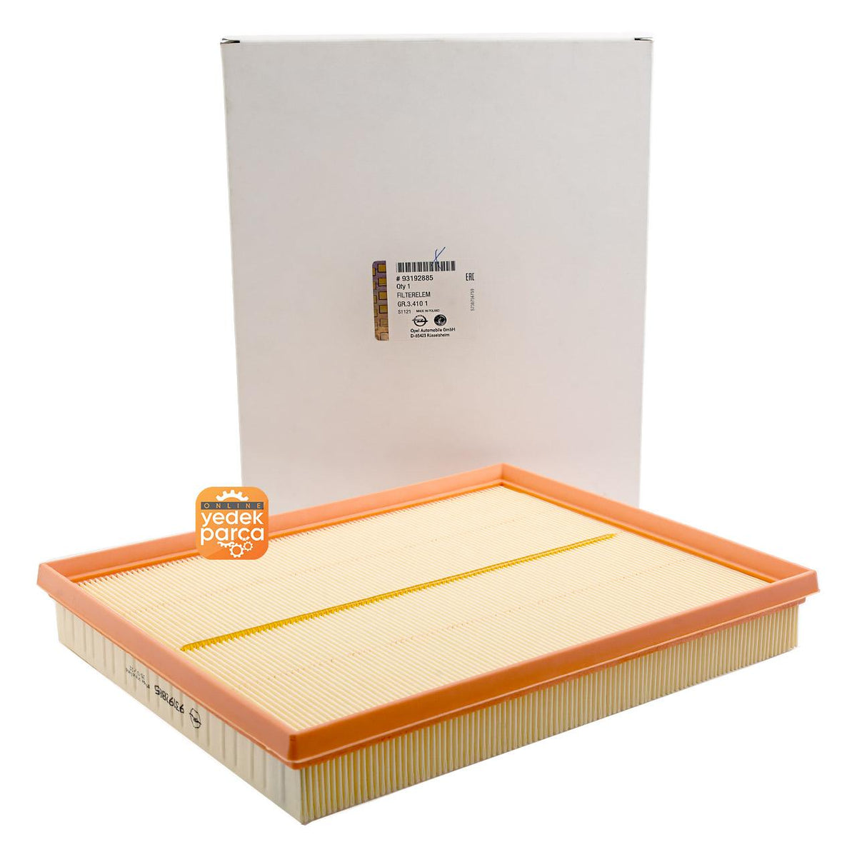 PSA 93192885 Air Filter Genuine Opel Astra G H J Zafira A B Gasoline 98- — Air & Cabin Filters