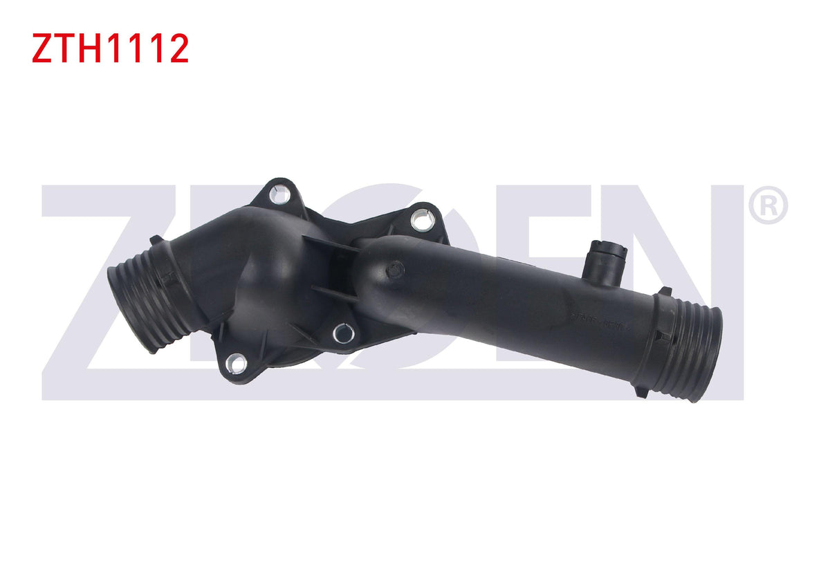 Zegen ZTH1112 Thermostat Flange Plastic BMW 5 Series (E39) 520 i-523 i-528 i 1995-2003 / BMW 7 Seri — Water Pump & Thermostat