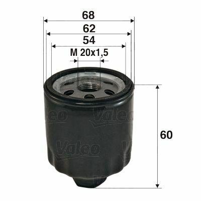 VALEO 586011 Oil Filter - Compatible with Renault Clio I-II-III, Kango and 4 more models — Oil Filters