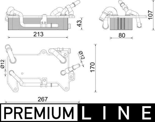 MAHLE BEHR Oil Cooler for VW Q7 & Audi A6 A7 (2016+) - Automatic Transmission — Oil System