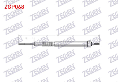 Zegen ZGP068 Glow Plug 11V Ford Ranger 2.5 TDCi, 3.0 TDCi 2006-2011 / Mazda Bt 50 2.5 D 2006-2012 — Coils & Plugs