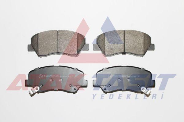 AP 05P1744 Brake Pad Front with Wear Indicator Cable Drilled Hyundai Accent Blue 1.4 Cvvt 2012-/ 1.6 CRDi 2012-/ — Brake Pads