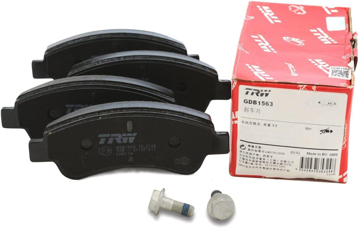 TRW Front Brake Pads for Peugeot 207 2006-2010 - German Made