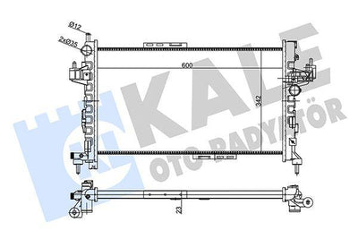 Kale 356875 Radiator Opel Corsa C/Combo/Tigra B 1.3/1.7 CDTi 03- — Radiators & Fans