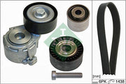 ina alternator v belt kit, alternator v belt specifications, ina 529010710 v belt kit INA 529010710 - Alternator V Belt Kit for Partner, Berlingo, Expert, Xsara | 1438 mm Length INA Alternator V Belt Kit for Cars ina, alternator-v-belt, car-parts, mechanics, car-owners, vehicle-maintenance, automotive-repair, v-belt-kit, engine-parts, ai-generated
