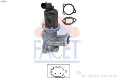 Facet 230007 EGR Valve Fiat 500 Palio 178Bx 13 D 03 08 Opel Corsa C D Water — Emission Control