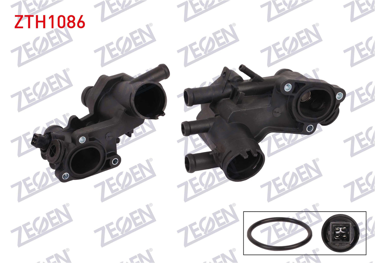 Zegen ZTH1086 Thermostat Complete with Switch 87 C VW Golf III 1.6 1991-1999 / Polo 1.6i 1994-1999 — Water Pump & Thermostat