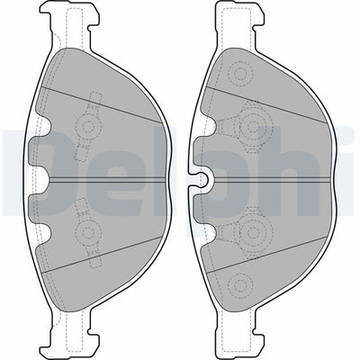 Delphi LP2041 Brake Pad Front 05-11 5-Series (E60-E61) — Brake Pads