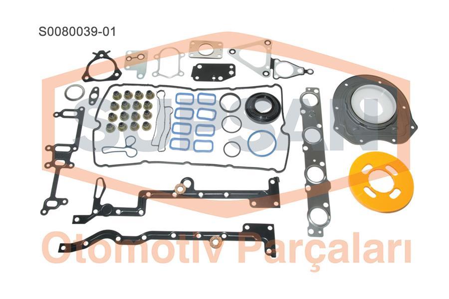 Supsan S0080039-01 Motor Set Gasket Lower/Upper Full Transit V184 2,4Tdci 01 > 06 V347 2,4Tdci 06 > 12 — Gaskets & Seals