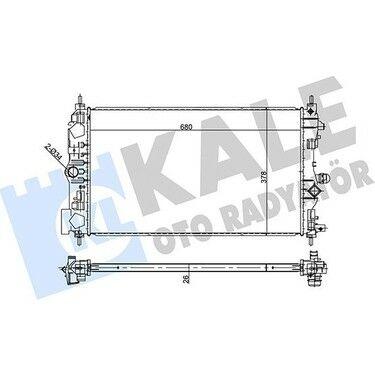 KALE Opel Astra J 1.6L Diesel Radiator - Manual Transmission Compatible — Radiators & Fans