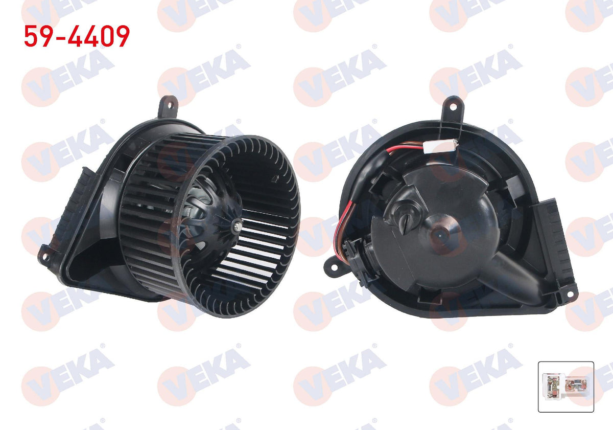 Veka 59-4409 Heater Motor Mercedes Sprinter (W901) 1995-2000 / Sprinter (903) 1995-2006 / Volkswagen Lt 199 — Heater & Blower