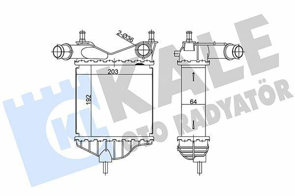 Kale Turbo Radiator 344890 for Punto Idea 1.3 - Cooling — Radiators & Fans