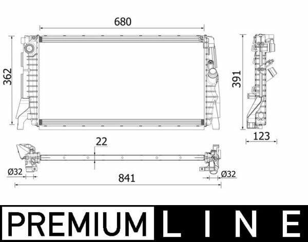 MAHLE BEHR Water Radiator - Line for BMW F40, F45 and 3 more models — Radiators & Fans