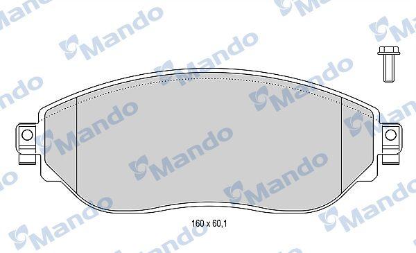 Mando MBF015048 Brake Pad Front Trafic III Vivaro 1.6 dCi 14>15> — Brake Pads