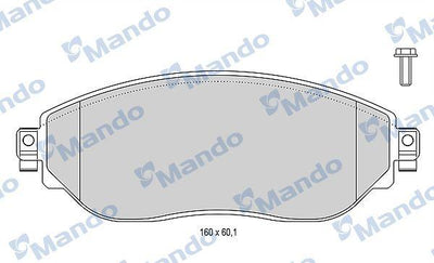 Mando MBF015048 Brake Pad Front Trafic III Vivaro 1.6 dCi 14>15> — Brake Pads
