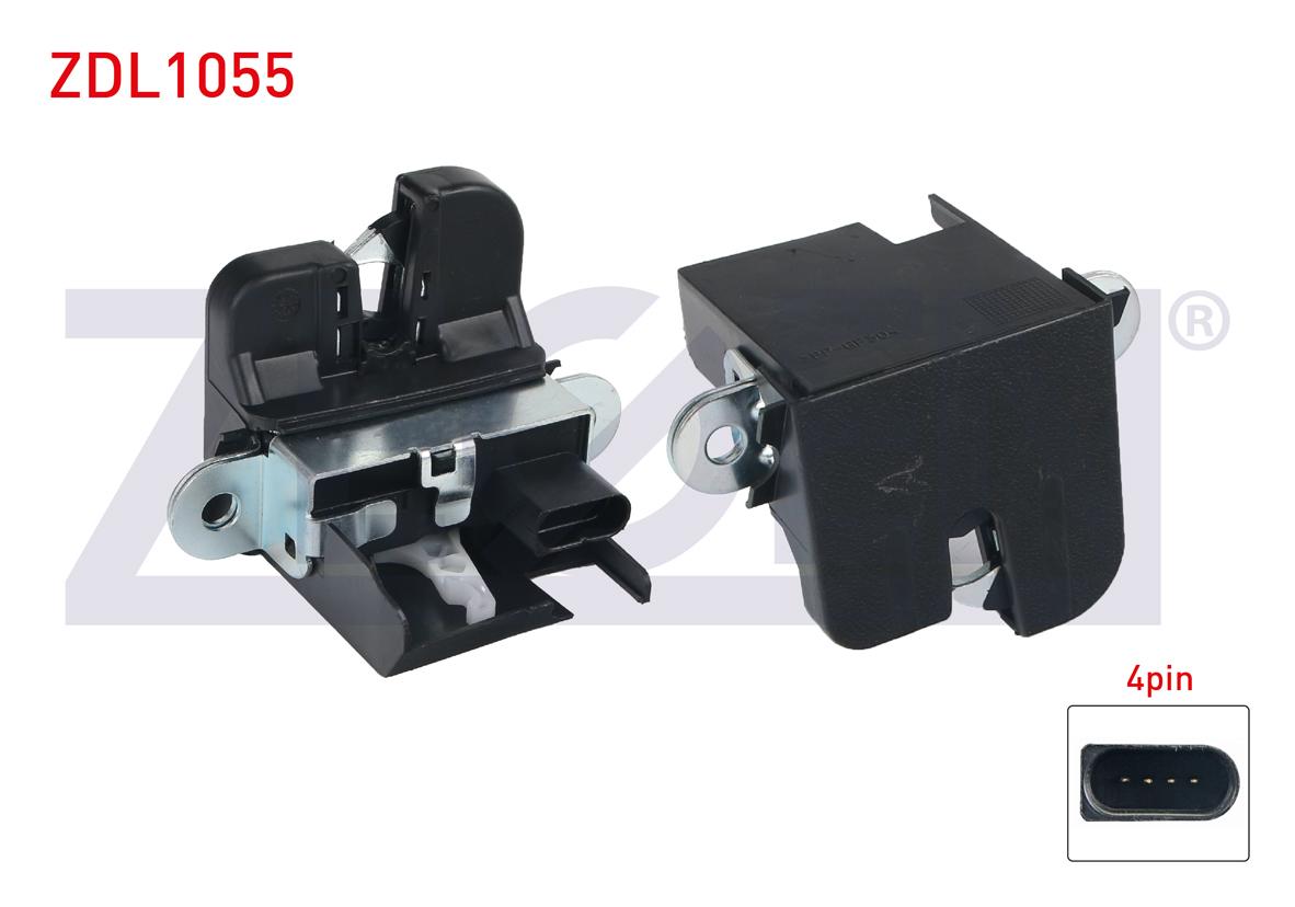 Zegen ZDL1055 Trunk Lock 4 Pin Volkswagen Golf V-Touran 2003-2010 — Handles, Locks & Latches