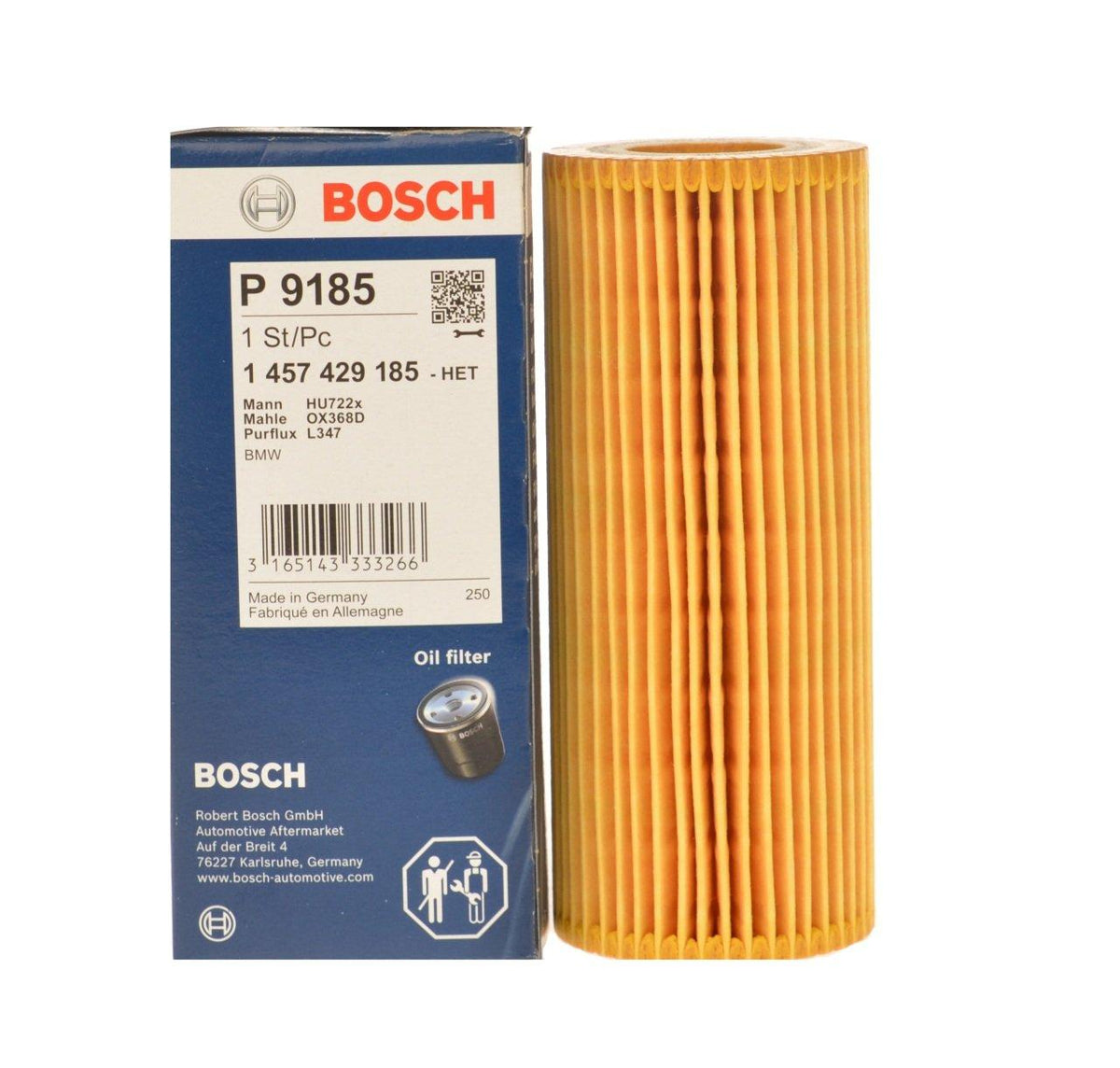 BOSCH Oil Filter - Compatible with BMW E90 320d 163 HP — Oil Filters