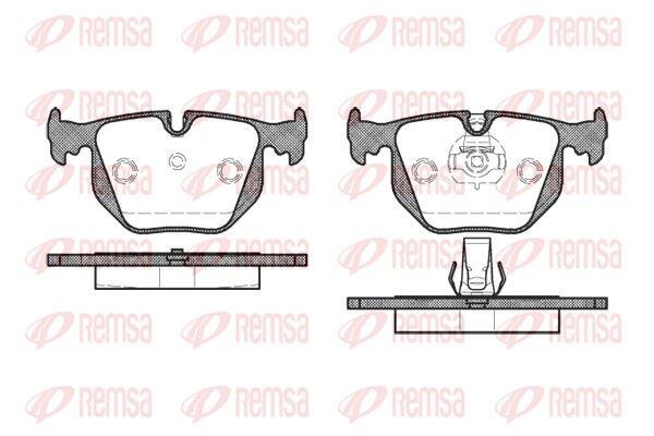 REMSA 0381.30 Brake Pad X3 E83 01 > 04 — Brake Pads