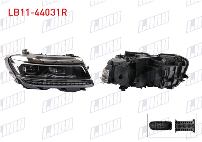 LABO LB11-44031R Headlight Right Led BI-Xenon Volkswagen Tiguan (Ad1, Ax1) 2016 — Headlights