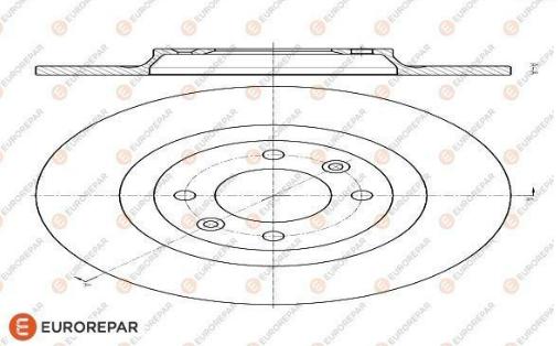 Eurorepar 1618864880 Rear Brake D?Sk Ds5