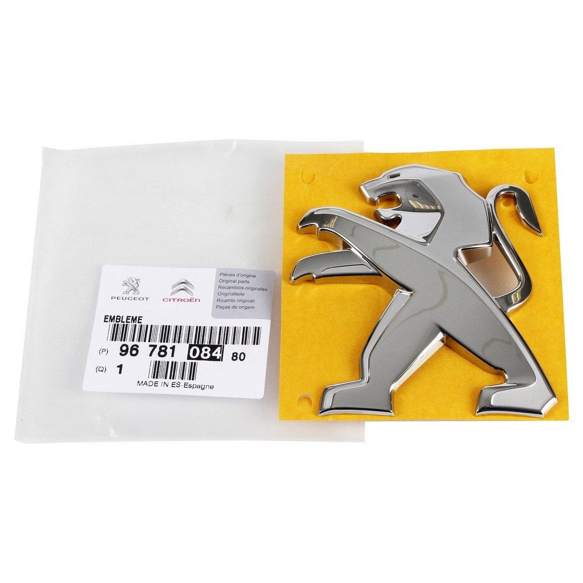 Peugeot 5008 Original Front Lion Logo - Compatible with 2010-2016 Models — Glass & Trim