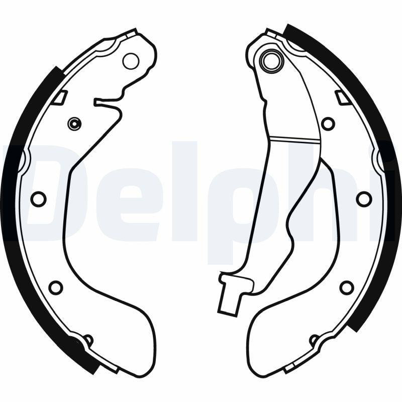 Delphi LS1969 Brake Pads - Compatible with Aveo & Kalos Hatchback and Sedan Models