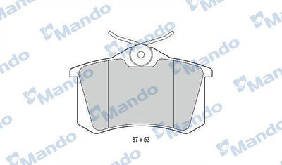 Mando MBF015083 Brake Pad Rear 03-Mgn.II-Mds-Clo.III-Golf.3.4.5-C2-C3-C4-307 17mm — Brake Pads