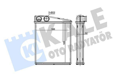 Kale 352125 Heater Core Mini Cooper R55-R56-R58 / Mercedes W169-W245 06-16 — Heater & Blower