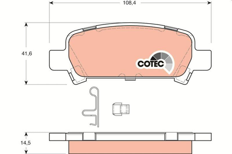 TRW GDB3223 Brake Pads - Compatible with Subaru Forester, Impreza and 2 more models