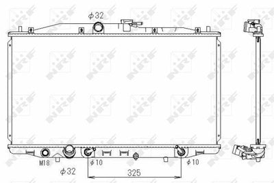 NRF Motor Water Radiator - Honda Accord VIII 2003-2008 — Radiators & Fans