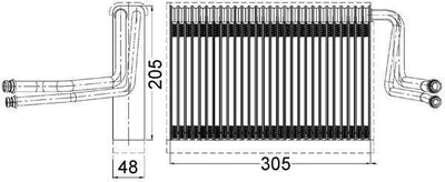 Mahle AE113000S Evaporator E-81 / 82 / 84 / 87 / 90 / 91 / 92 / 93 (Ae113000s) — Condensers & Evaporators