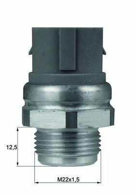 MAHLE TSW49D Fan Switch - Thermal Sensor for Audi, Mercedes & More — Temperature Sensors & Switches