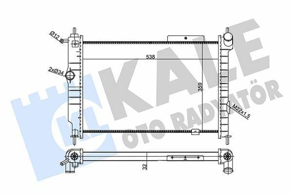 KALE Astra F 1.7D Radiator - Durable Aluminum Construction — Radiators & Fans