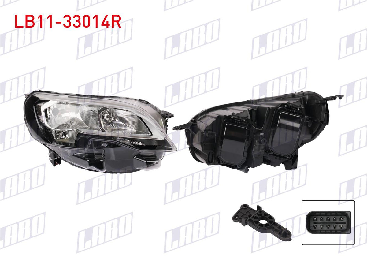 LABO LB11-33014R Headlight Right Peugeot Expert 2017-/ Peugeot Traveller — Headlights