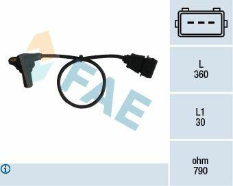FAE Crank Speed Sensor - Compatible with Golf IV, Bora, Passat — Vehicle Sensors & Switches