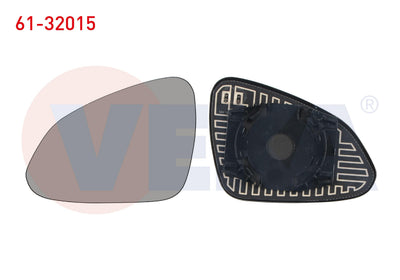 Veka 61-32015 Mirror Glass Left Heated Aspheric Opel Insignia A 2008 — Mirrors