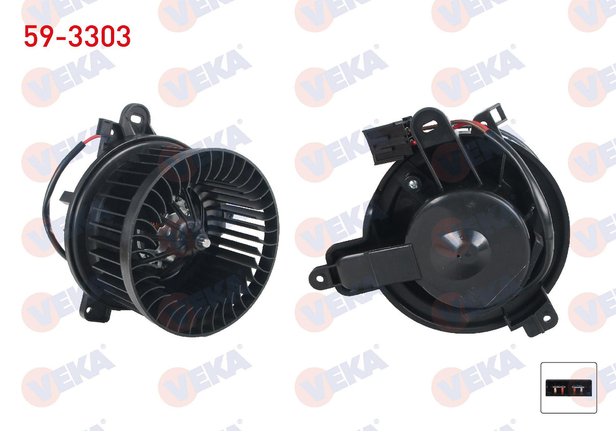 Veka 59-3303 Heater Motor Citroen Berlingo 1996-2008 / Zx 1991-1997 / Peugeot 306 1993-2002 / Partner 1996 — Heater & Blower