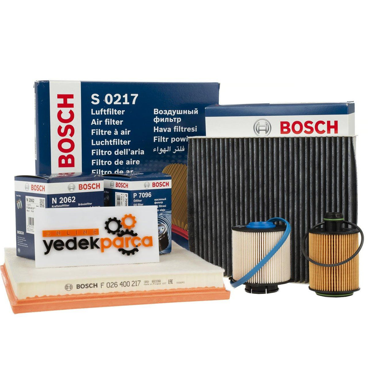 Bosch Opel Astra J 1.3 Diesel Periodic Filter Set with Carbon Pollen — Maintenance & Service Kits