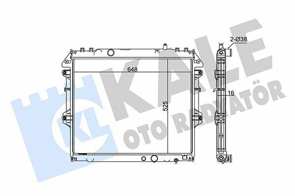KALE Radiator for 2006 Hilux 2.5-3.0D 4WD — Radiators & Fans