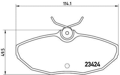Brembo P36013 Brake Pad Rear Low-Met Ford