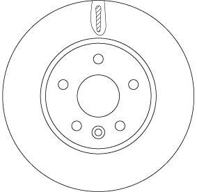 TRW DF6819 Disc Front Set Astra K Air 276MM Astra J Aveo Cruze