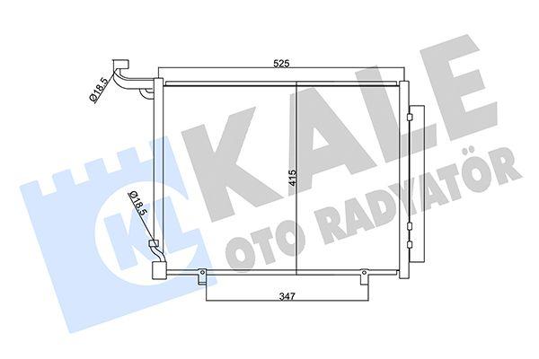 Kale 357720 A/C Condenser Ford Fiesta Courier Puma Ecosport 1.0 EcoBoost 1.5 TDCi 2017>