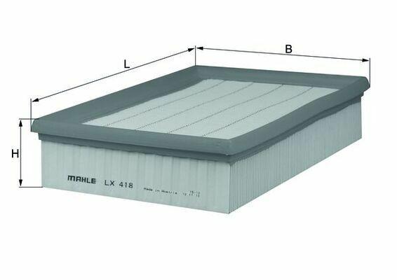 MAHLE LX418 Air Filter - Replace Your Caddy II & Polo III Filters — Air & Cabin Filters