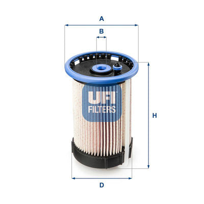 Ufi 26.032.00 Fuel Filter (Audi Q3 2.0 TDI 2011-2012 / VW Passat 2.0 TDI 2010) Oe — Fuel Delivery