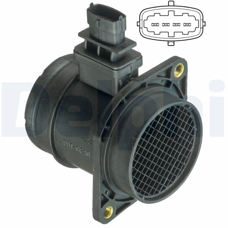 Delphi AF10403-12B1 Mass Air Flow Sensor Doblo-Linea-G.Punto 1.3 Mj <08 — Engine Management Sensors
