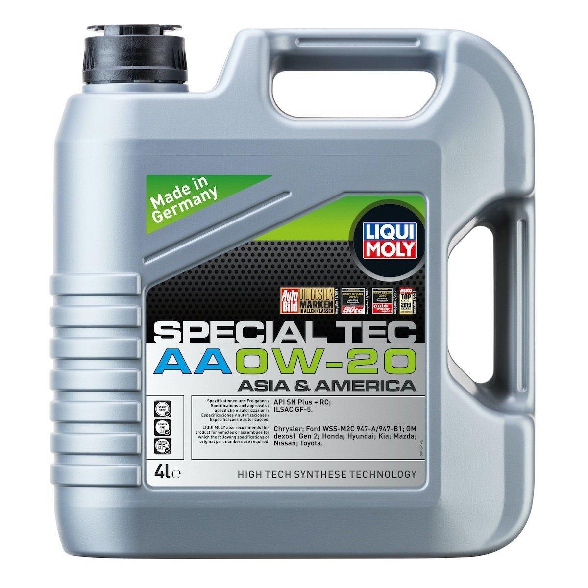 LIQUI MOLY 9705 Special Tec AA 0W-20 Motor Oil - Fuel Efficiency — Fluids & Chemicals