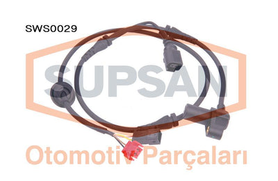 Supsan SWS0029 ABS Sensor Volkswagen Golf IV Caddy III Passat 1.8T 20V 1.9 TDI 2.0 TDI — Brake Sensors & ABS