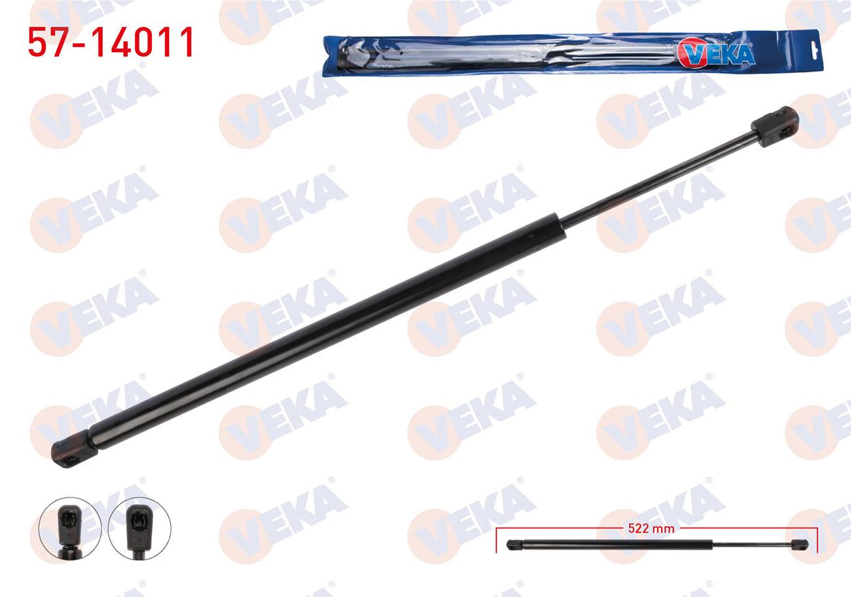 Veka 57-14011 Trunk Gas Strut 522mm / 710N BMW X5 (E70) — Support Rods & Struts